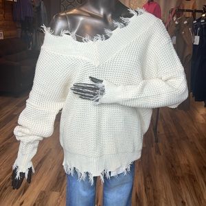 Zenana Cream OTS sweater
